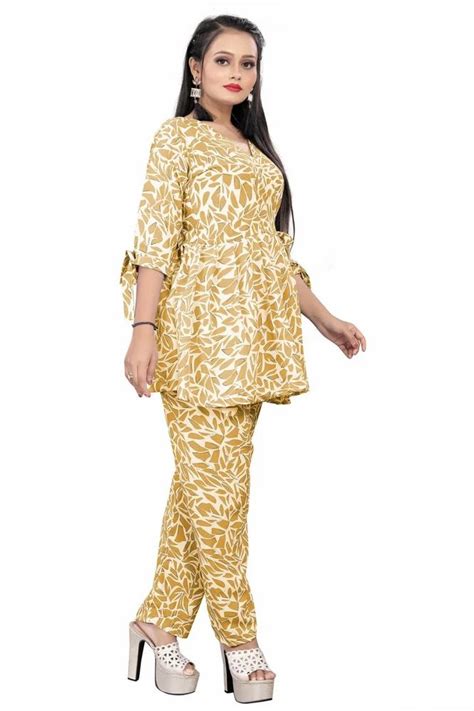 Yellow Festive Wear Women Co Ord Set At Rs 499set In Surat Id