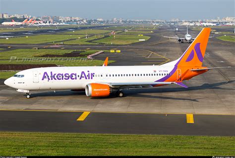 VT YAQ Akasa Air Boeing 737 8 MAX Photo By Aneesh Bapaye ID 1500117