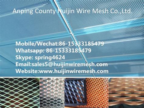 Diamond Shaped Expanded Metal Perforated Steel Screen Mesh Heavy Duty