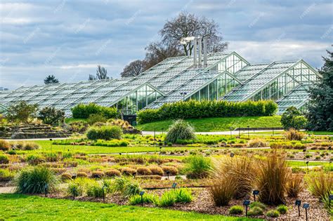 Premium Photo Greenhouses In Botanical Garden