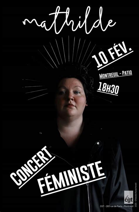 concert feministe avec mathilde Gagner l égalité professionnelle