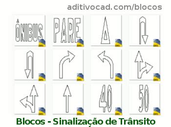 Baixar Bloco Sinaliza O De Tr Nsito Piso Dwg Autocad