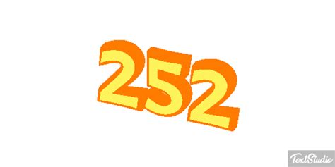 252 Number Animated  Logo Designs