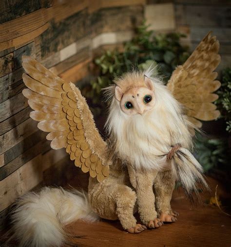 Gryphon Poseable Art Doll Owl Tyto Alba By Furrykami Creatures