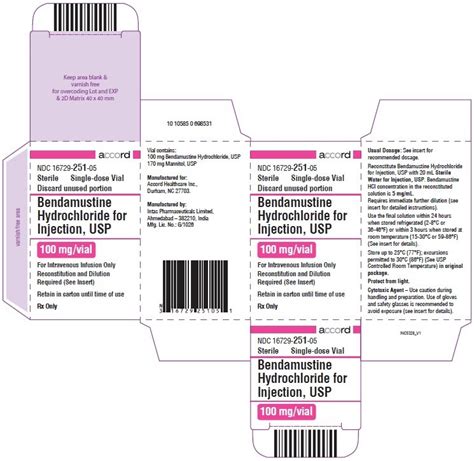 Bendamustine Injection Package Insert