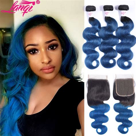 Ombre Bundles With Closure Brazilian Body Wave 2 3 Bundles With Closure