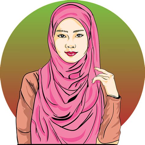 Hijab Jilbab Muslimah Gambar Vektor Gratis Di Pixabay