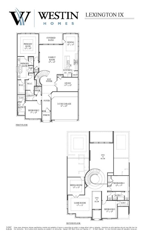 Westin Homes - The Lexington IX Floor Plan