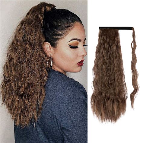 Amazon Sofeiyan Long Ponytail Extension Inch Corn Wavy Curly