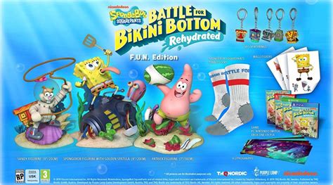 SpongeBob SquarePants Battle For Bikini Bottom Rehydrated Shiny And F U N Editions Revealed