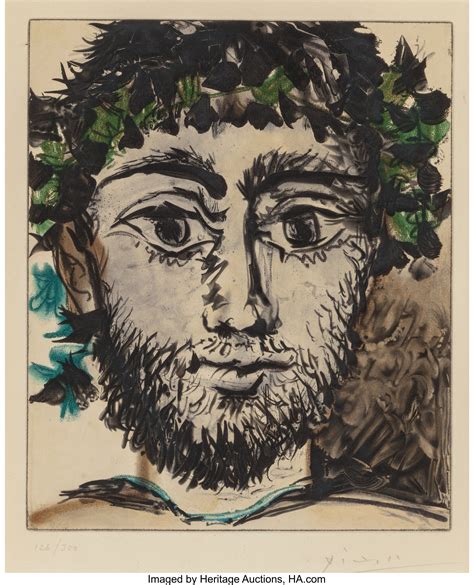 Pablo Picasso Spanish 1881 1973 Tête De Faune Circa 1950 Lot 61434 Heritage Auctions