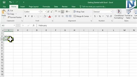 Microsoft Excel 2016 Data Entry In Excel Learn Excel 2016 Video