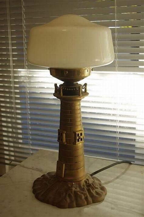 Brass Base Lighthouse Table Lamp Lamps Table Desk Lighting