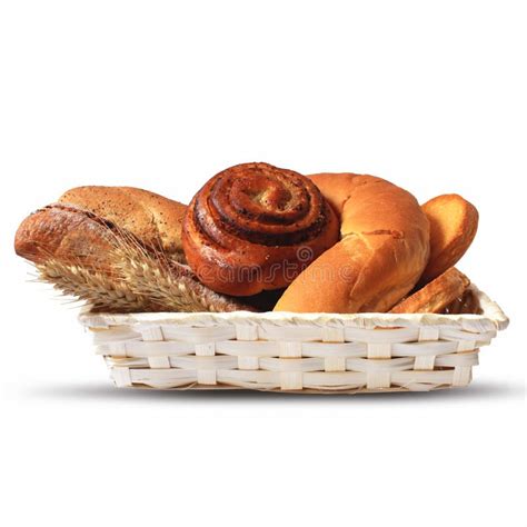 Assortment Of Baked Bread In A Basket Stock Image Image Of Wheat