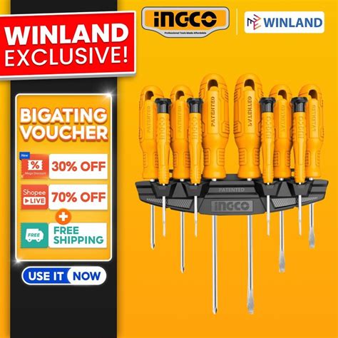 Ingco By Winland 10PCS Screwdriver And Precision Screw Driver Set SS