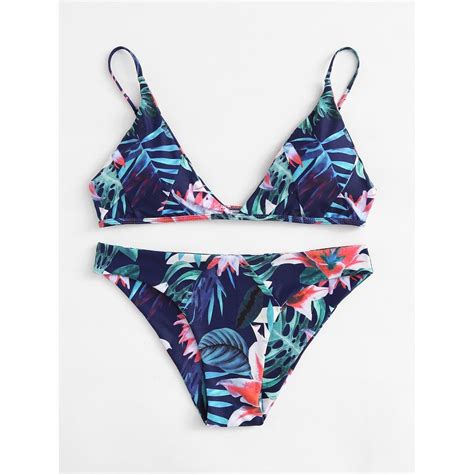 Jungle Print Bikini Set Printed Bikini Sets Bikinis Swimwear