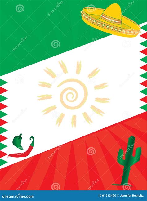 Fondo De La Bandera Mexicana Stock De Ilustraci N Imagen