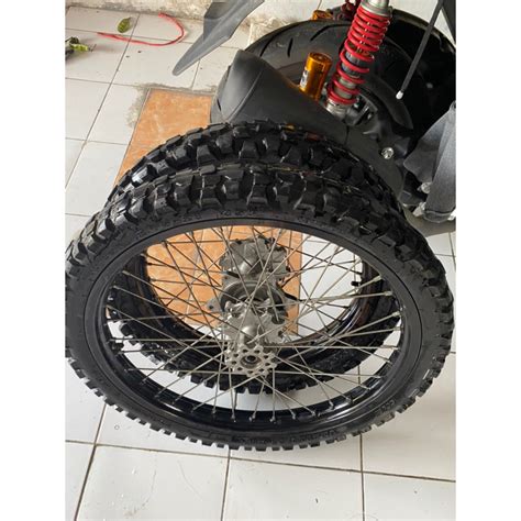 Jual Wheelset Velg Crf Ori Ring Asli Hitam Takasago Excel Rodaset