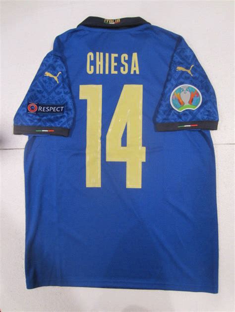 Federico Chiesa 14 Puma Italy Italia Euro 2021 Final Etsy