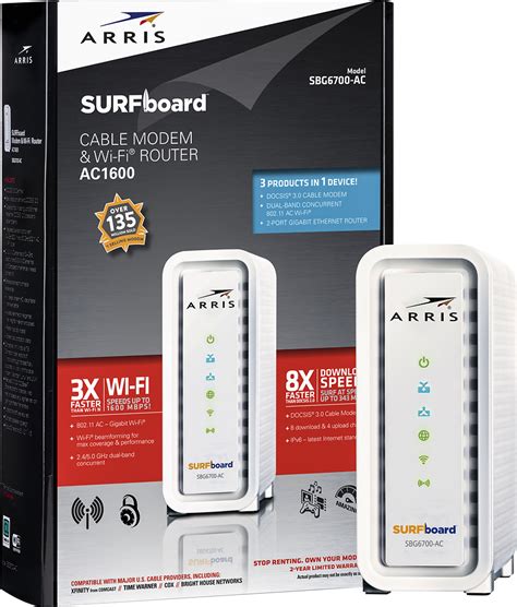 Customer Reviews ARRIS SURFboard AC1600 Dual Band Router With DOCSIS 3