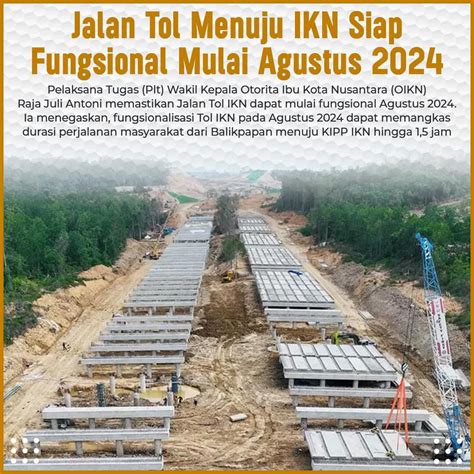 Jalan Tol Menuju Ikn Siap Fungsional Mulai Agustus Ceklis Dua