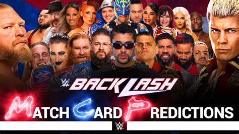 WWE Backlash 2023 Card Predictions V2 YouTube