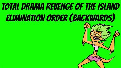 Total Drama Revenge of the Island Backwards Elimination Order - YouTube