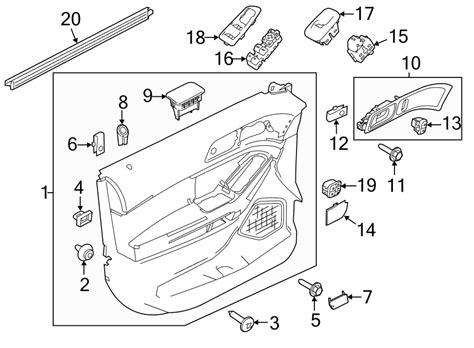 Ford Explorer Door Interior Trim Panel Lower XLT Stone