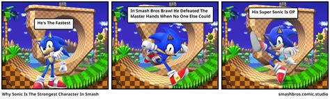 Why Sonic Is The Strongest Character In Smash Comic Studio