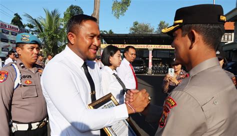 NUSABALI 42 Personel Polres Badung Berprestasi Diganjar Penghargaan