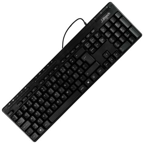 Teclado Lifetech Basic Multimédia USB Preto Lello Companhia Lda