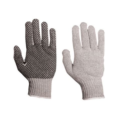 Polycotton Knitted Polka Dot GP Gloves G101 Safety Supplies Direct