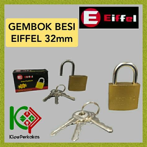 Jual Gembok Besi Atau Kunci Pintu Besi Ukuran 32mm Merk Eiffel Di Lapak