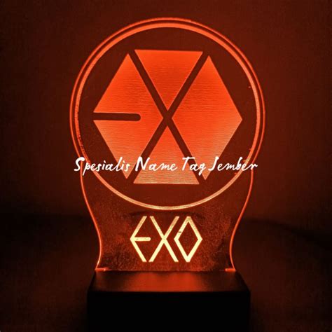 Jual Lampu Tidur Exo Kpop Lampu Hias Lampu Tidur Unik Lampu Led