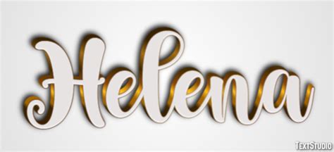 Helena Text Effect And Logo Design Name