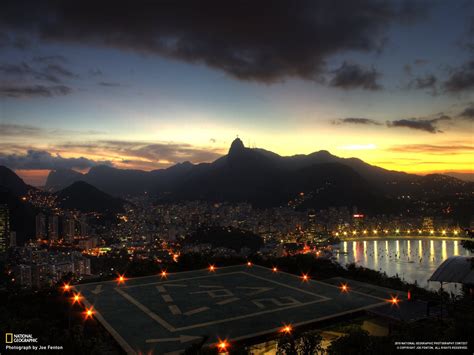 Aerial Photography Of Buildings At Night Landscape Cityscape Rio De