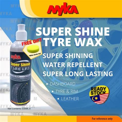 Super Shine Tyre Wax Long Lasting High Gloss Shine Tayar Kilat Wet Look