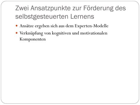 PPT Förderung selbstgesteuerten Lernens PowerPoint Presentation free