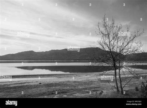 Santillana Reservoir Manzanares El Real Madrid Province Spain Stock