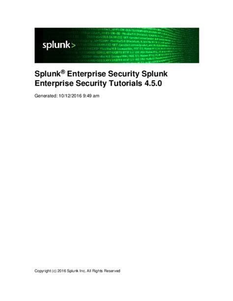 Splunk Enterprise Security Mktros