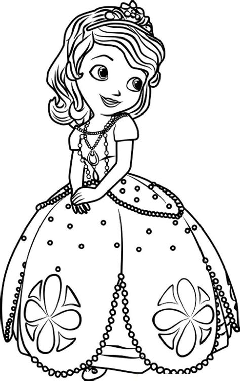 Disney Princess Sofia Coloring Pages Bellajapapu