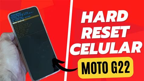 COMO FAZER O HARD RESET NO CELULAR MOTOROLA MOTO G22 YouTube