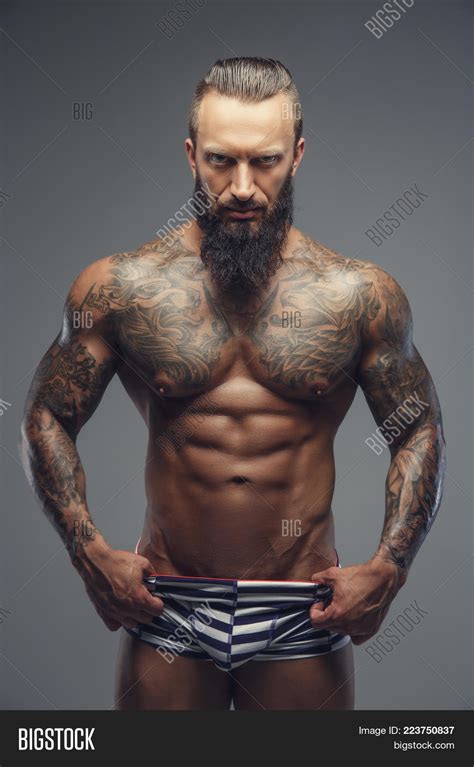 Naked Bearded Man Image Photo Free Trial Bigstock