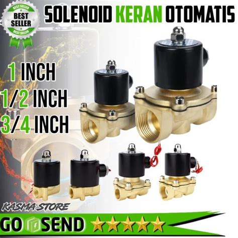 Jual Keran Otomatis Kran Air Electric Solenoid Water Valve V Brass