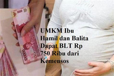 Cair Desember Umkm Ibu Hamil Dan Balita Dapat Blt Rp Ribu