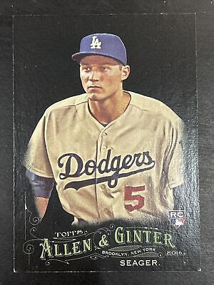 2016 Topps Allen Ginter Corey Seager RC Los Angeles Dodgers 121 EBay