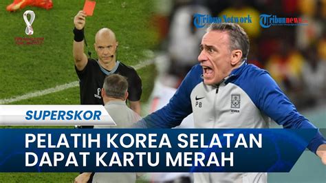 Noda Hitam Paulo Bento Pelatih Korea Selatan Dapat Kartu Merah Saat