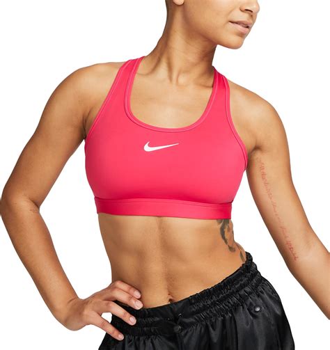 Nike W Nk Swsh Med Spt Bra Top Running