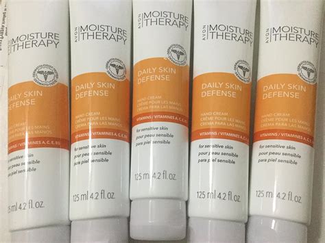 Amazon.com : Avon Moisture Therapy Daily Skin Defense Hand Cream Lot of ...