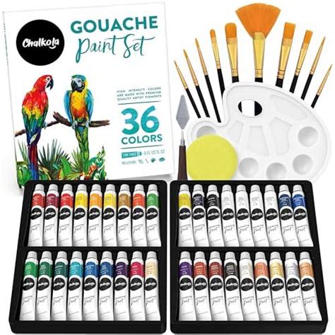 Chalkola Juegos de pintura Gouache para artistas adultos y niños 36